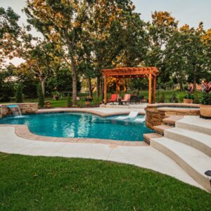 Custom inground pool in Edmond Oklahoma