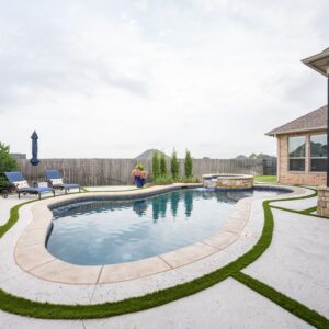 Oklahoma Custom outdoor living inground pool