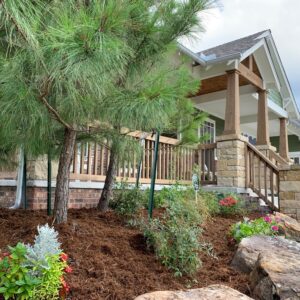 front yard hardscaping service in Edmond Oklahoma