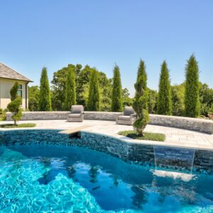 Design and Build poolside landscape service in Edmond Oklahoma