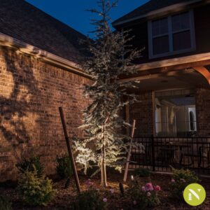 Outdoor landscape lighting service in Oklahoma