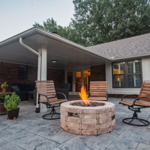 outdoor living stamped concrete Patio and deck service in OKC