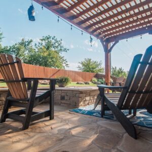 outdoor living flagstone Patio and deck service in Edmond OK