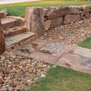 Front yard retaining wall service in OKC