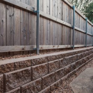 OKC Backyard paver retaining wall service