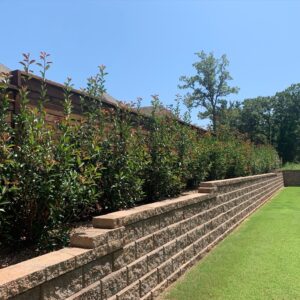 Backyard paver retaining wall service Oklahoma City