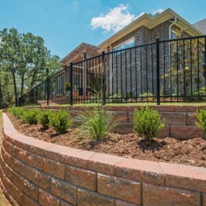 Oklahoma City backyard paver retaining wall service