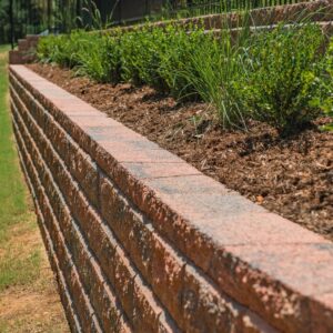 Edmond Oklahoma backyard paver retaining wall service