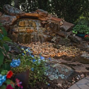 Water feature service with rocks OKC