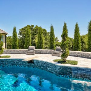 Custom Pool with Landscaping