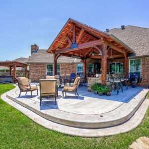 Backyard Outdoor Living Space by Nelson Landscaping