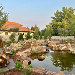 Oklahoma City pond and landscaping